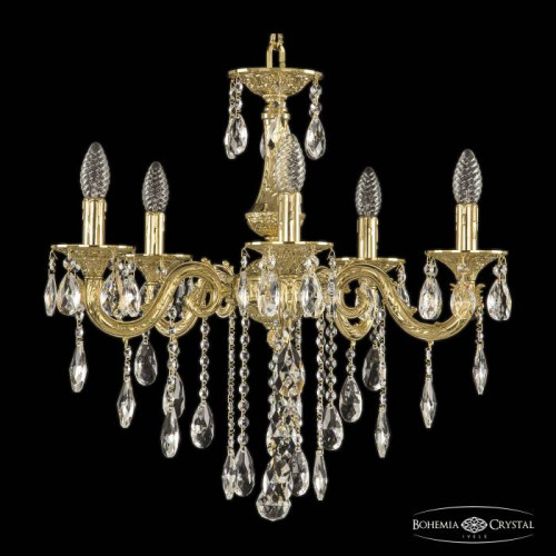 Подвесная хрустальная люстра 7101 Bohemia 71101/5/175 B G