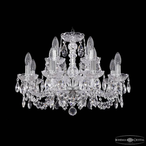 Подвесная хрустальная люстра 1402 Bohemia 1402/8+4/195 Ni
