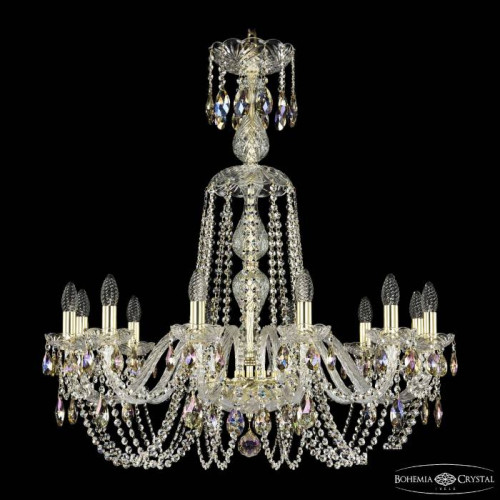 Подвесная хрустальная люстра 1402 Bohemia 1402/12/300/XL-90 G K801