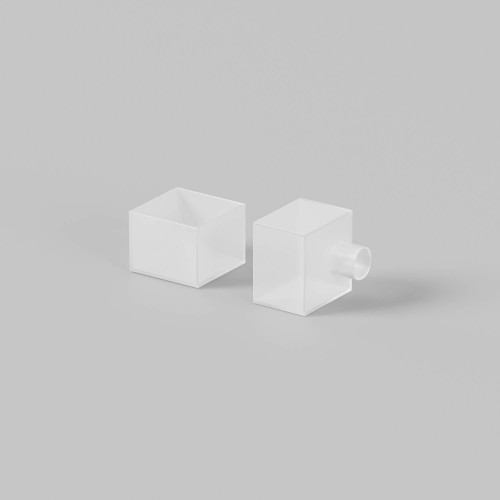 Заглушки для гибкого неона 16x16 мм 2 шт. (выход вверх/вниз) Maytoni Изгиб вдоль оптической оси 432018