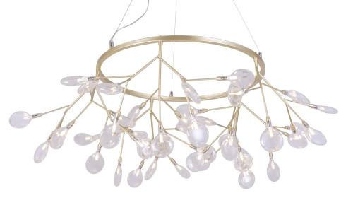 Подвесная люстра Crystal Lux Evita EVITA SP45 D GOLD/TRANSPARENT