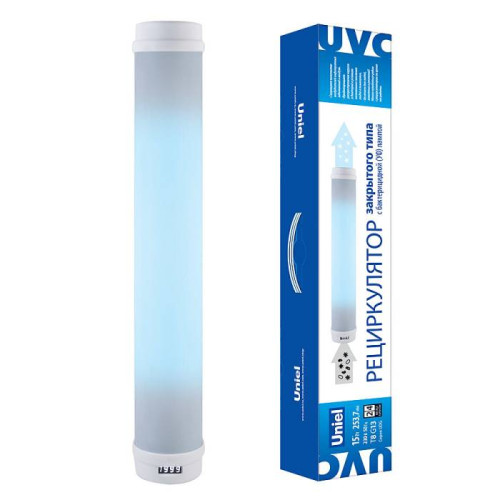 Настенный рециркулятор закрытого типа с бактерицидной лампой T8 Uniel Udg рециркуляторы UDG-M30A UVCB WHITE