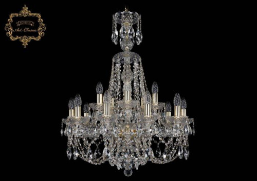 Подвесная хрустальная люстра 11.21 Art Classic 11.21.10+5.220.XL-82.Gd.Sp