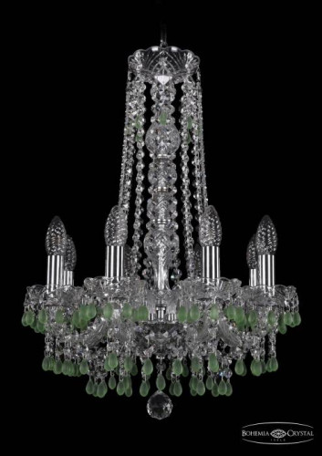 Подвесная хрустальная люстра 1410 Bohemia 1410/8/141/h-60 Ni V5001