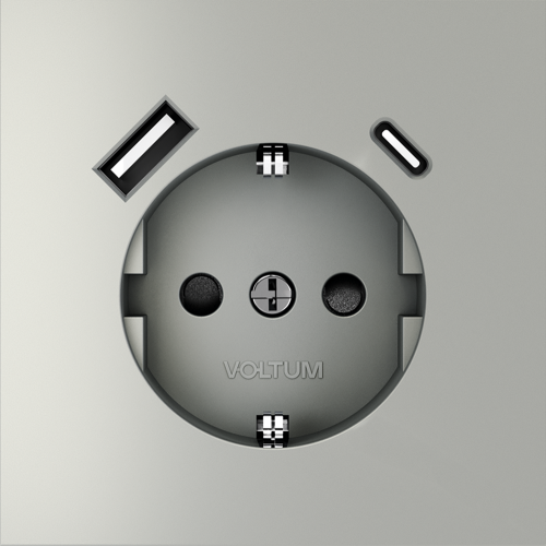 Розетка (Сталь) Voltum Voltum S70 VLS040505