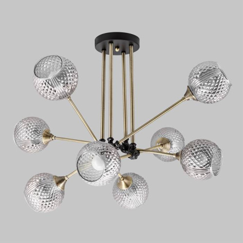 Люстра потолочная 8*Е27 MD.5299-8-S-AB+BK