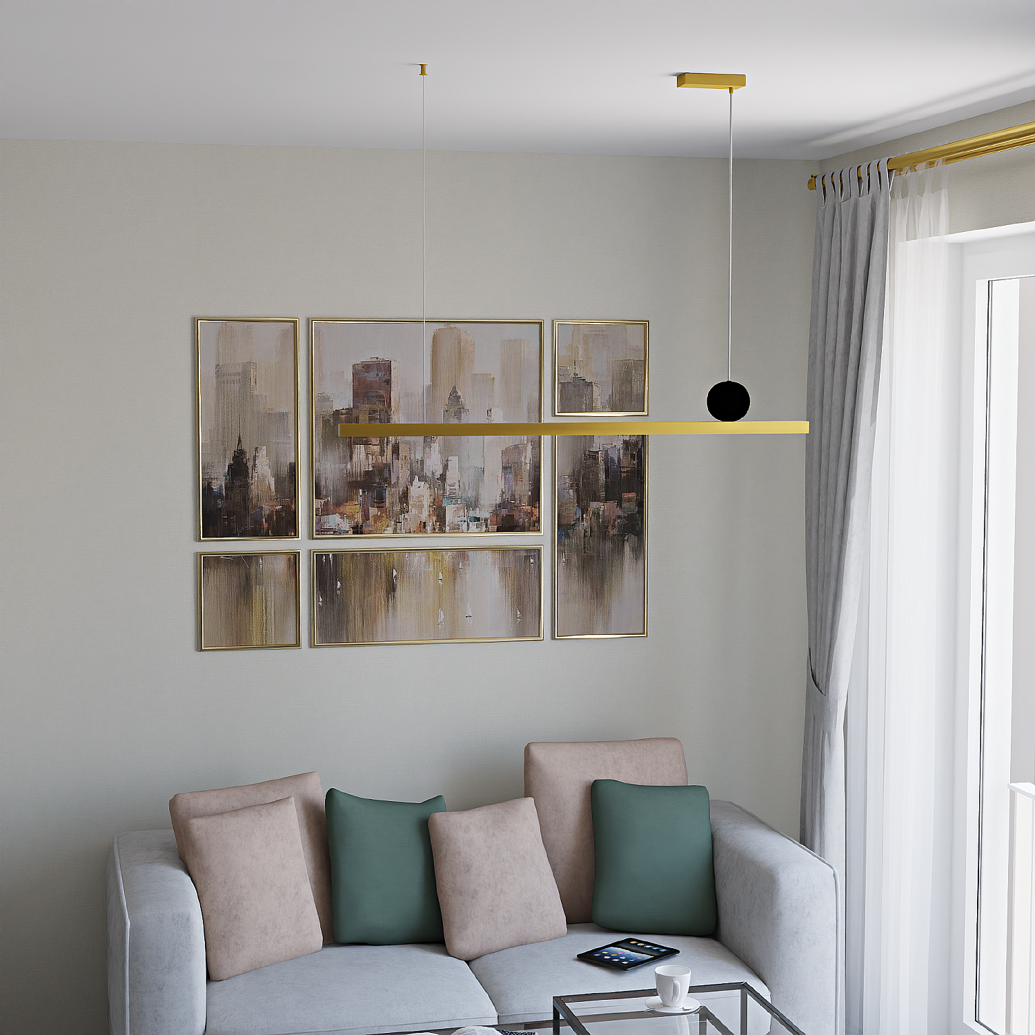 Светильник подвесной LIGHTERA Manitoba LE111L-118GA WIFI IRON