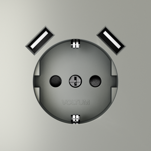 Розетка (Сталь) Voltum Voltum S70 VLS040405