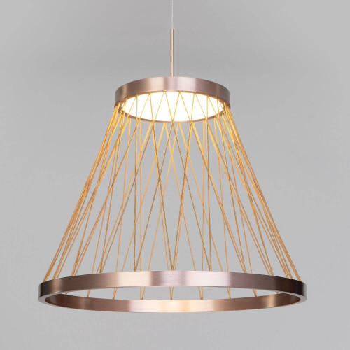 Светильник подвесной Eurosvet Cesta 40016/1 LED коричневый