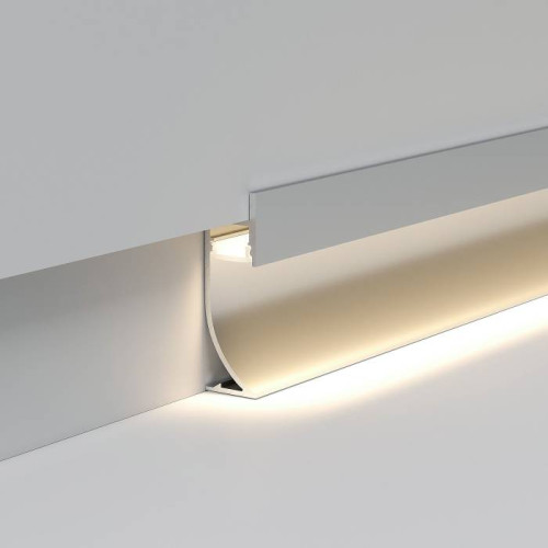 Профиль Elektrostandard LL-2-ALP021 LL-2-ALP021 Алюминиевый профиль для плинтуса (под ленту до 9 mm)