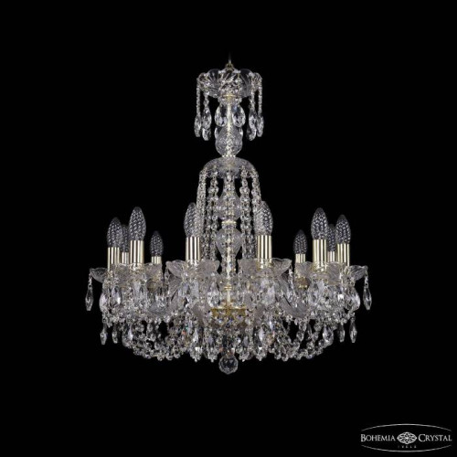 Подвесная хрустальная люстра 1402 Bohemia 1402/12/195/XL-64 G