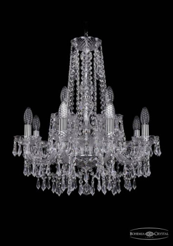 Подвесная хрустальная люстра 1403 Bohemia 1403/8+4/195/h-60 Ni
