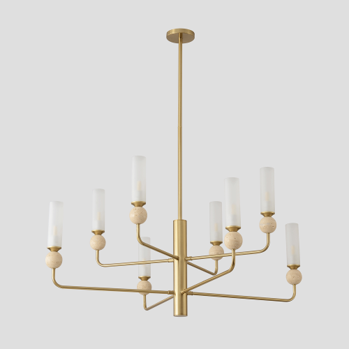 Люстра на штанге Crystal Lux Simply SIMPLY SP8 BRASS