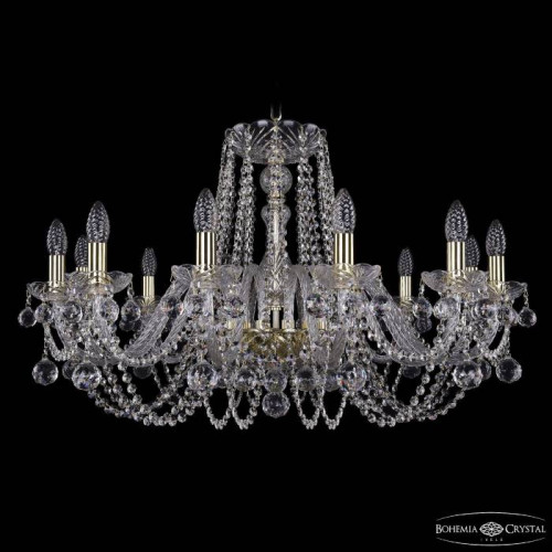 Подвесная хрустальная люстра 1402 Bohemia 1402/12/300 G Balls
