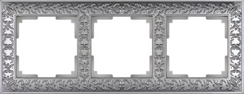 Werkel WL07-Frame-03/ Рамка на 3 поста (матовый хром)