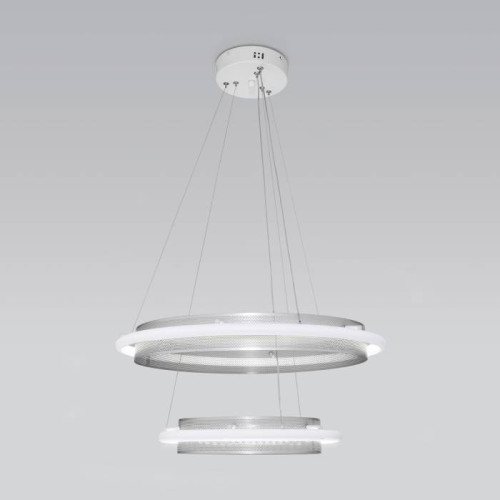 Подвесная люстра Eurosvet Imperio 90241/2 белый/ серебро Smart