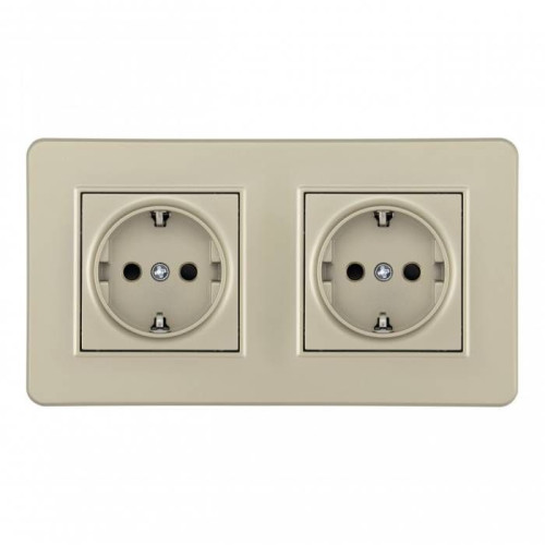 Розетка Arte Milano Set16-2 SET16-2-40-1x2 shampan