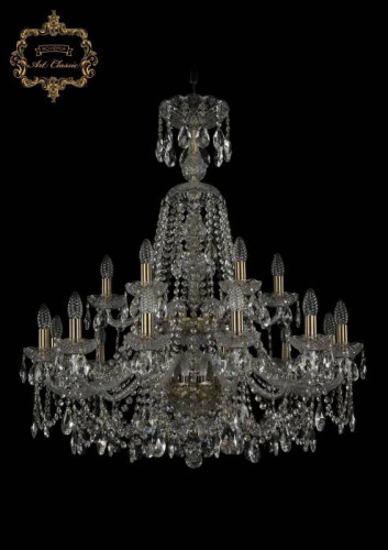 Подвесная хрустальная люстра 11.25 Art Classic 11.25.12+6.300.2d.XL-94.Br.Sp