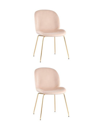 Комплект стульев Stool Group Beetle 8329 VELVET BEIGE X2