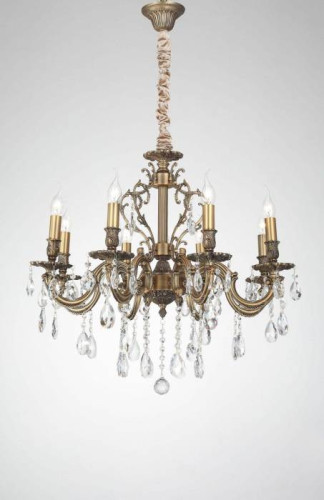 Подвесная хрустальная люстра Barletta Lucia Tucci BARLETTA 1730.8 antique