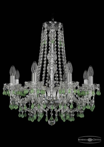 Подвесная хрустальная люстра 1410 Bohemia 1410/8/195/h-60 Ni V5001