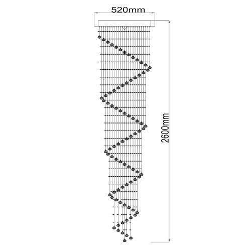 Люстра каскадная Chiaro Каскад 02 384017106