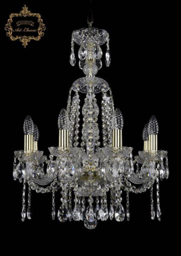 Подвесная хрустальная люстра 11.12 Art Classic 11.12.8.165.XL-62.Gd.Sp