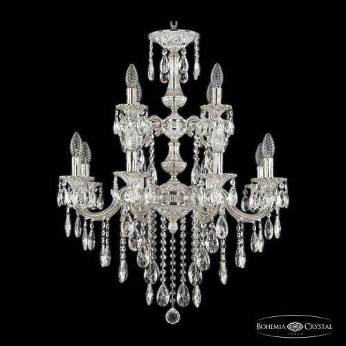 Подвесная хрустальная люстра 7201 Bohemia 72101/8+4/210/2d B NW