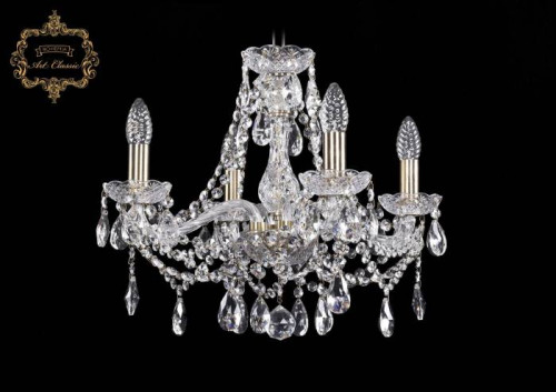 Подвесная хрустальная люстра 11.21 Art Classic 11.21.4.165.Br.Sp