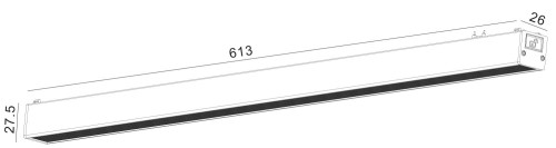 Трековый светильник SWG PRO SLIM DL-SLIM-DFBL-24-CCT