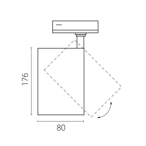 Трековый светильник Lightstar Canno Pro C4306SS