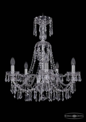Подвесная хрустальная люстра 1403 Bohemia 1403/5/195/XL-65 Ni