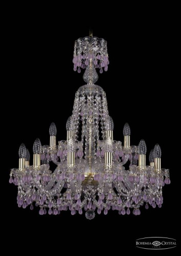 Подвесная хрустальная люстра 1410 Bohemia 1410/12+6/240/XL-80 G V7010
