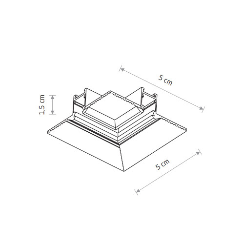 Коннектор для магнитных треков угловой Nowodvorski Nano 11732