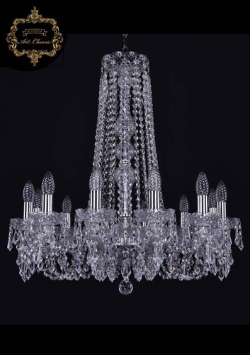 Подвесная хрустальная люстра 11.23 Art Classic 11.23.12.220.h-70.Cr.Dr