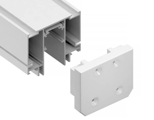 Заглушка демпферная для магнитного шинопровода Magnetic 48V в натяжной потолок (2шт) Ambrella Track System GL3609