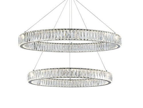 Потолочная чашка Newport Crystal Потолочная чашка 8240 D25 2 вертик.кольца chrome