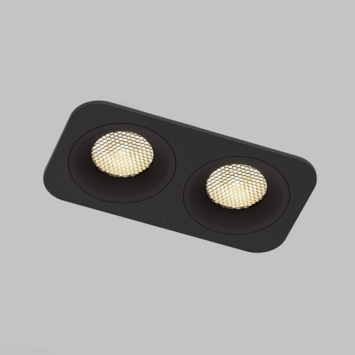 Встраиваемый светильник Elektrostandard Tetro 15277/LED 20W 3000K черный IP44