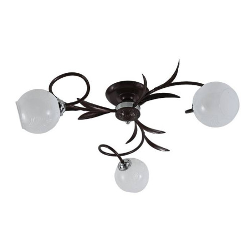 Потолочная люстра ЭкономСвет 10075 10075/3CF+CR WT