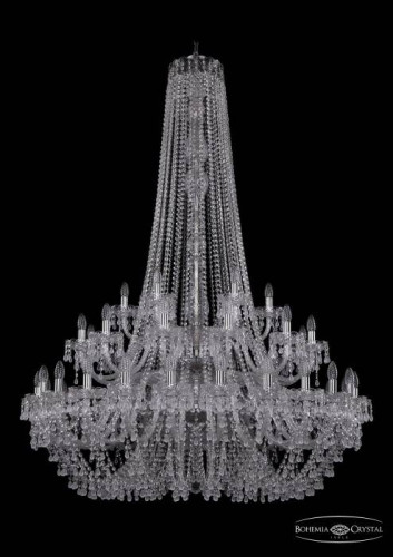 Подвесная хрустальная люстра 1410 Bohemia 1410/24+12+6/460/h-175/2d Ni V0300