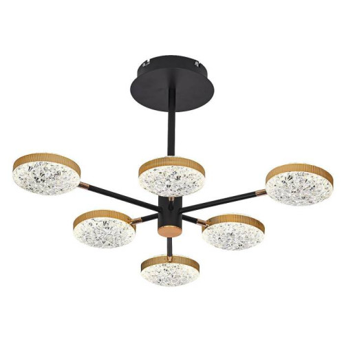 Люстра светодиодная потолочная, 84Вт, пульт ДУ, 3200К+6500К PLC-7050-780