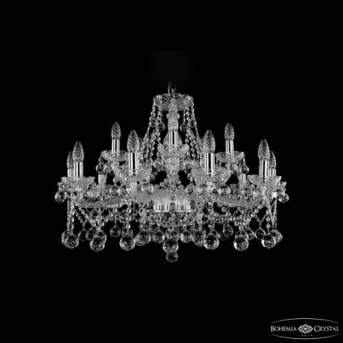 Подвесная люстра Bohemia 1413 1413/10+5/300 Ni Balls