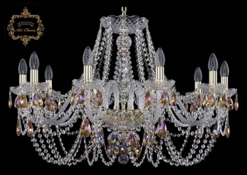 Подвесная хрустальная люстра 11.11 Art Classic 11.11.10.300.Gd.K777