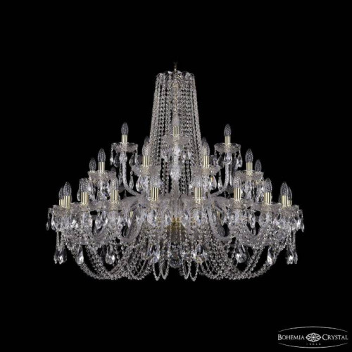 Подвесная хрустальная люстра 1402 Bohemia 1402/20+10+5/400 G