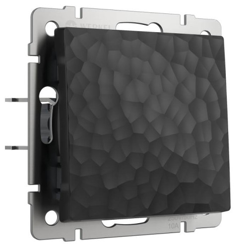 Выключатель Werkel W1212008/ Выключатель одноклавишный проходной (hammer черный)