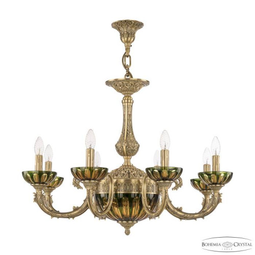 Подвесная люстра Bohemia Florence 71109P/8/210 FP P Amber-Green/H-1H