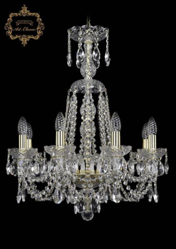 Подвесная хрустальная люстра 11.11 Art Classic 11.11.8.195.XL-68.Gd.Sp