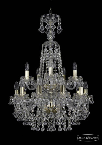 Подвесная хрустальная люстра 1409 Bohemia 1409/10+5/195/XL-83/2d G