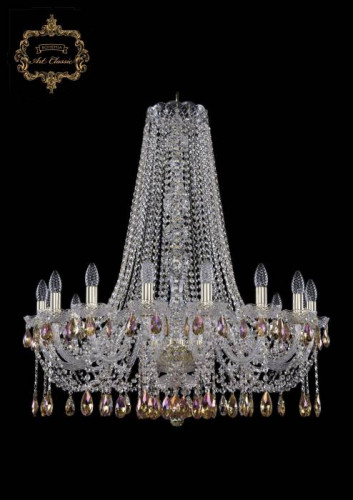 Подвесная хрустальная люстра 11.12 Art Classic 11.12.16.300.h-94.Gd.K777