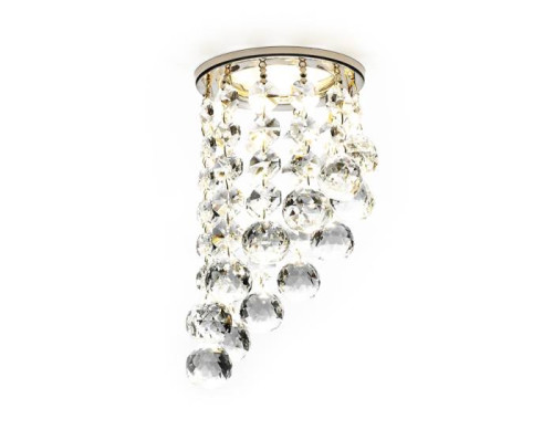 Встраиваемый светильник Ambrella Crystal K205C CL/G